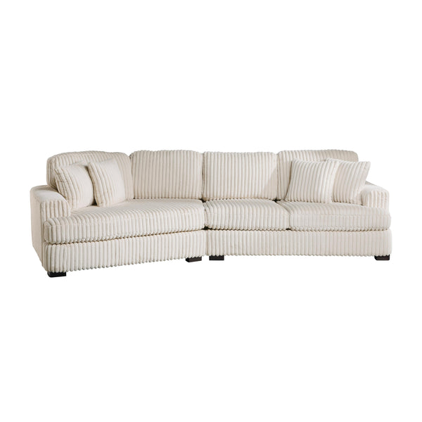 Homelegance 9623BE*2LU2R 2 pc Sectional with Left Cuddler IMAGE 1