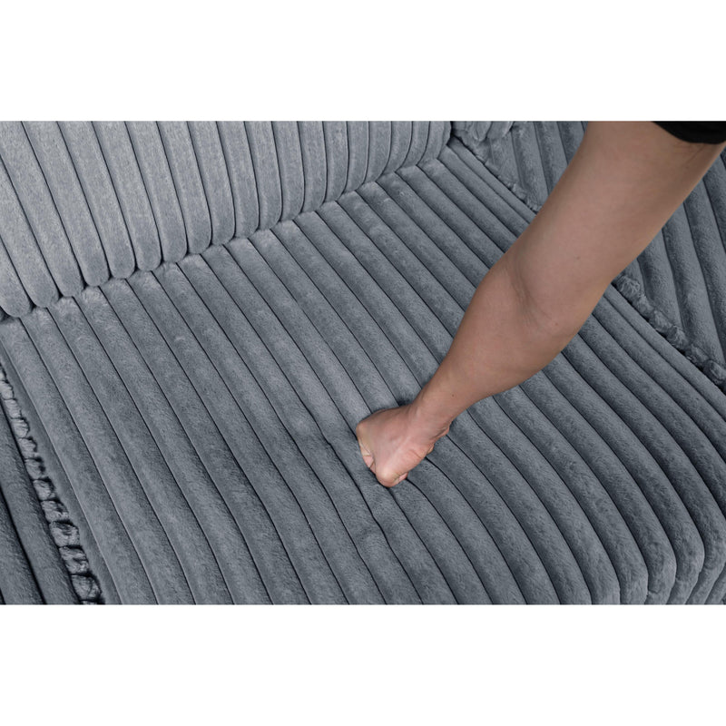 Homelegance 9623GY*5LU2R 5 pc Sectional with Left Cuddler and Ottoman IMAGE 8