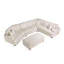 Homelegance 9623BE*5LU2R 5 pc Sectional with Left Cuddler and Ottoman IMAGE 3