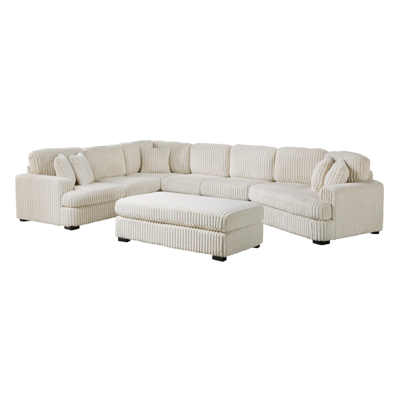 Homelegance 9623BE*52LRU 5 pc Sectional with Right Cuddler and Ottoman IMAGE 1