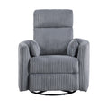 Homelegance Traverse 8555GY-1SW Swivel Glider Reclining Chair IMAGE 1