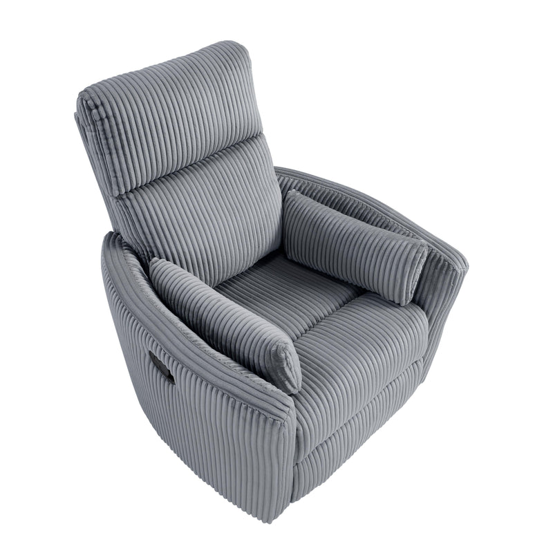 Homelegance Traverse 8555GY-1SW Swivel Glider Reclining Chair IMAGE 3