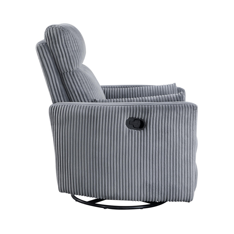 Homelegance Traverse 8555GY-1SW Swivel Glider Reclining Chair IMAGE 4