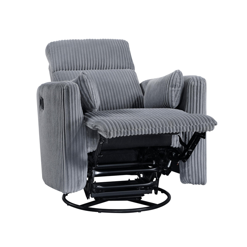 Homelegance Traverse 8555GY-1SW Swivel Glider Reclining Chair IMAGE 8