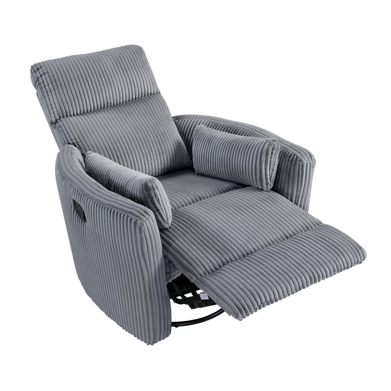 Homelegance Traverse 8555GY-1SW Swivel Glider Reclining Chair IMAGE 9