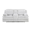 Homelegance Goodland 9577GY-2 Double Reclining Love Seat with Center Console IMAGE 1