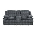 Homelegance Goodland 9577DG-2 Double Reclining Love Seat with Center Console IMAGE 1