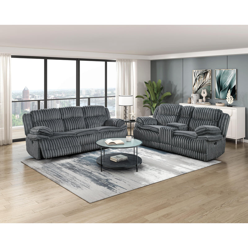 Homelegance Goodland 9577DG-2 Double Reclining Love Seat with Center Console IMAGE 8