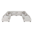 Homelegance Tinley 9555BEG*84CR4AC 8 pc Modular Sectional IMAGE 2