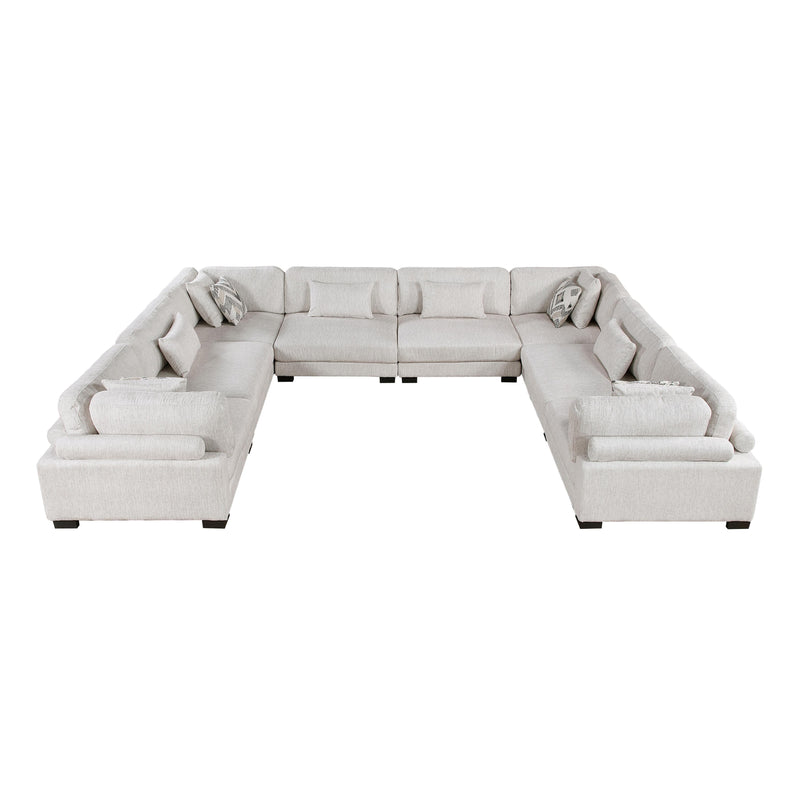 Homelegance Tinley 9555BEG*84CR4AC 8 pc Modular Sectional IMAGE 2