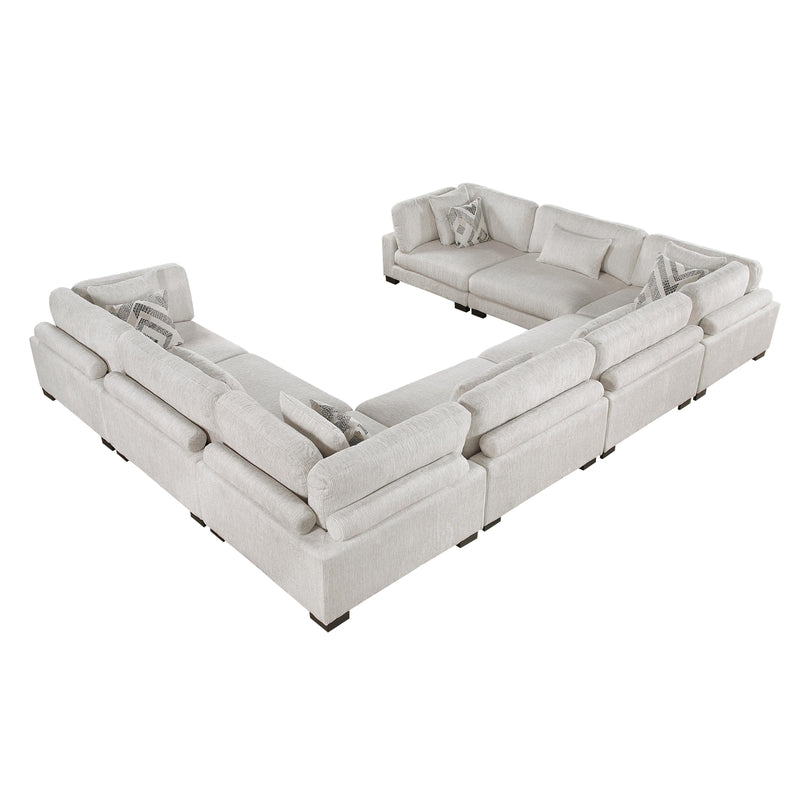 Homelegance Tinley 9555BEG*84CR4AC 8 pc Modular Sectional IMAGE 4