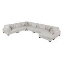 Homelegance Tinley 9555BEG*62CR3ACVC 6 pc Modular Sectional with Chaise IMAGE 1