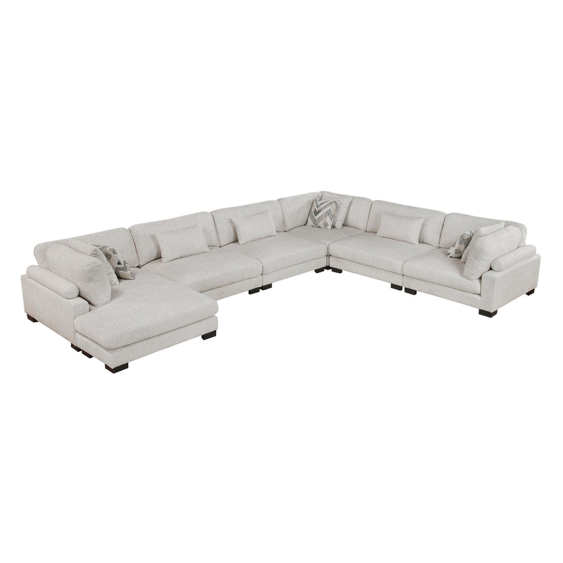 Homelegance Tinley 9555BEG*62CR3ACVC 6 pc Modular Sectional with Chaise IMAGE 2