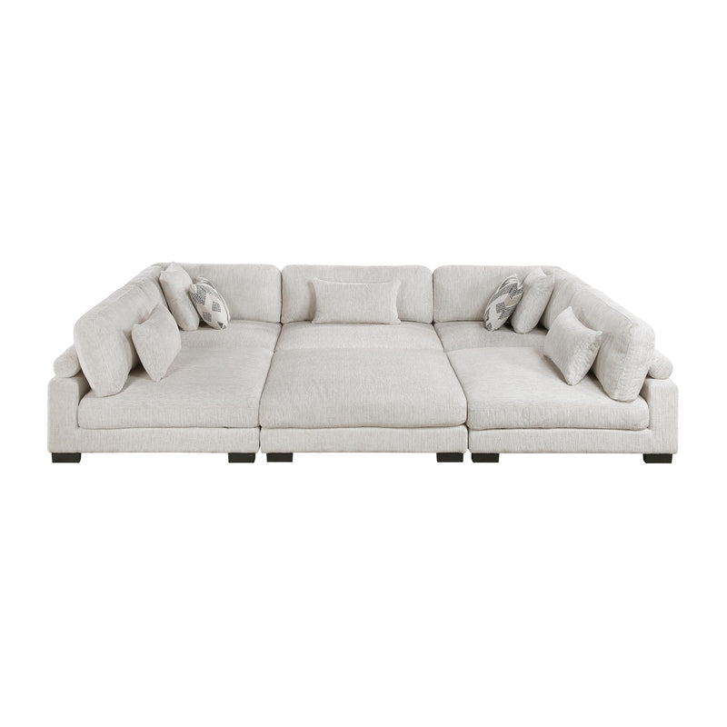 Homelegance Tinley 9555BEG*62CR3ACOT 6 pc Modular Sectional with Ottoman IMAGE 10