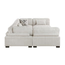 Homelegance Tinley 9555BEG*62CR3ACOT 6 pc Modular Sectional with Ottoman IMAGE 11