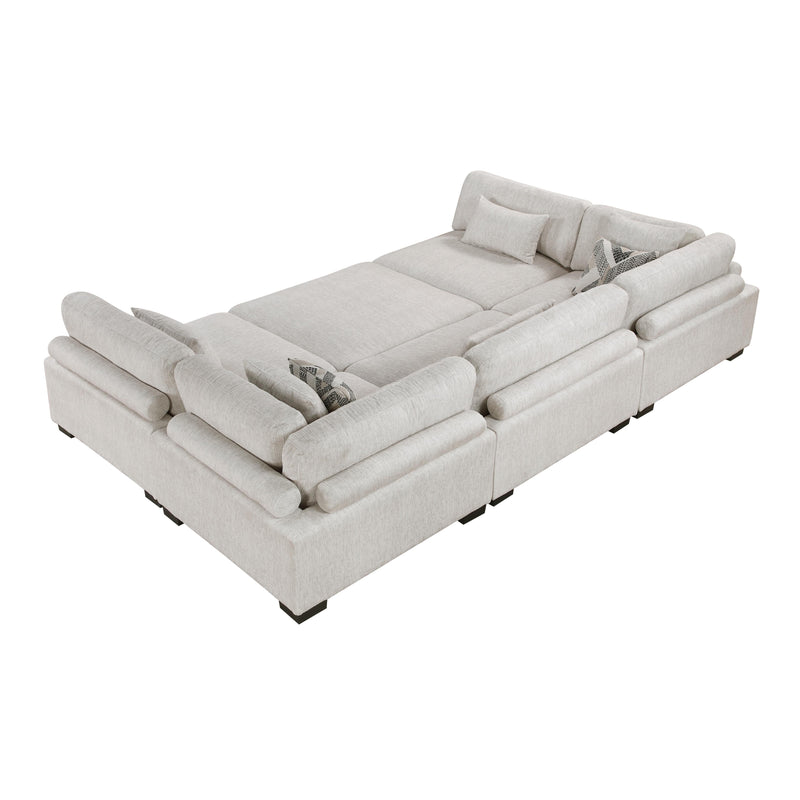 Homelegance Tinley 9555BEG*62CR3ACOT 6 pc Modular Sectional with Ottoman IMAGE 12