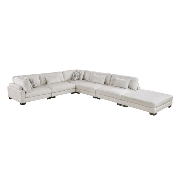 Homelegance Tinley 9555BEG*62CR3ACOT 6 pc Modular Sectional with Ottoman IMAGE 1