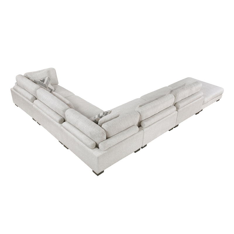 Homelegance Tinley 9555BEG*62CR3ACOT 6 pc Modular Sectional with Ottoman IMAGE 8