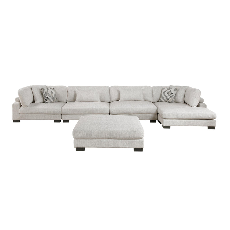 Homelegance Tinley 9555BEG*5CR2ACVCOT 5 pc Modular Sectional with Chaise and Ottoman IMAGE 3