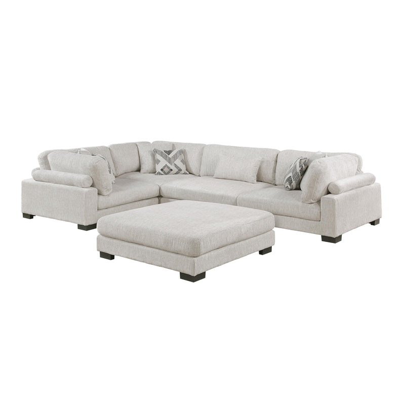 Homelegance Tinley 9555BEG*53CRACOT 5 pc Modular Sectional with Ottoman IMAGE 2