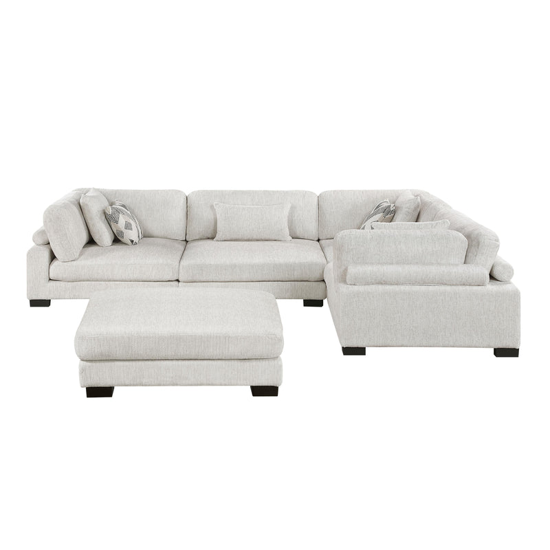 Homelegance Tinley 9555BEG*53CRACOT 5 pc Modular Sectional with Ottoman IMAGE 3