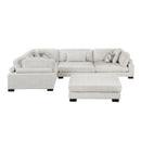 Homelegance Tinley 9555BEG*53CRACOT 5 pc Modular Sectional with Ottoman IMAGE 4