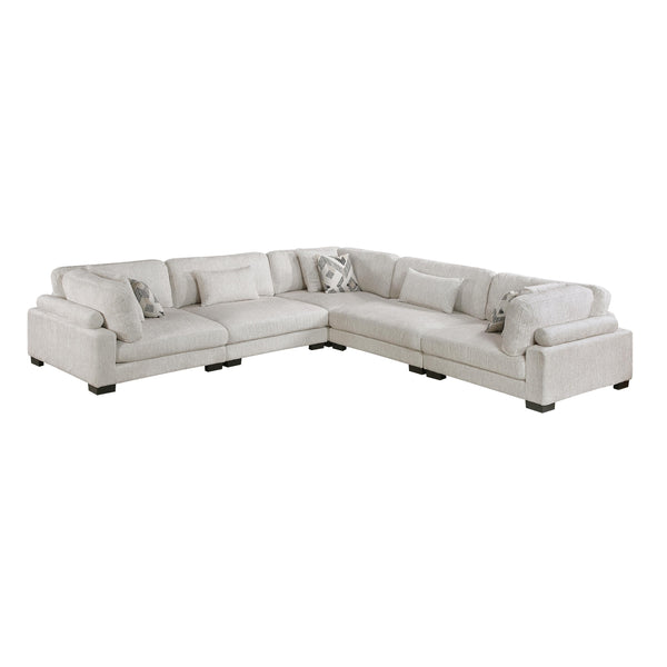 Homelegance Tinley 9555BEG*53CR2AC 5 pc Modular Sectional IMAGE 1