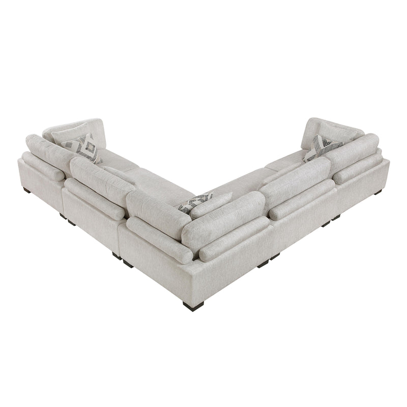 Homelegance Tinley 9555BEG*53CR2AC 5 pc Modular Sectional IMAGE 3