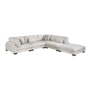Homelegance Tinley 9555BEG*52CR2ACOT 5 pc Modular Sectional with Ottoman IMAGE 1