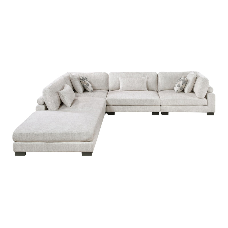 Homelegance Tinley 9555BEG*52CR2ACOT 5 pc Modular Sectional with Ottoman IMAGE 6