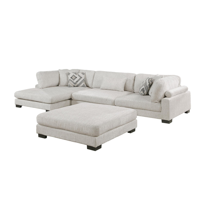 Homelegance Tinley 9555BEG*4CRACVCOT 4 pc Modular Sectional with Chaise and Ottoman IMAGE 2
