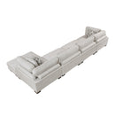 Homelegance Tinley 9555BEG*4CR2ACVC 4 pc Modular Sectional with Chaise IMAGE 7