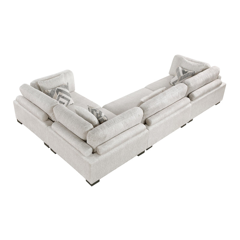 Homelegance Tinley 9555BEG*43CRAC 4 pc Modular Sectional IMAGE 7