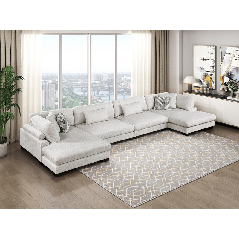 Homelegance Tinley 9555BEG*42AC2VC 4 pc Modular Sectional with Chaise IMAGE 19