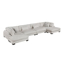 Homelegance Tinley 9555BEG*42AC2VC 4 pc Modular Sectional with Chaise IMAGE 1