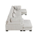 Homelegance Tinley 9555BEG*42AC2VC 4 pc Modular Sectional with Chaise IMAGE 3