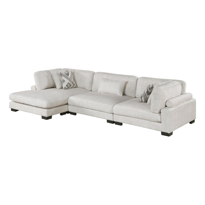 Homelegance Tinley 9555BEG*3CRACVC 3 pc Modular Sectional with Chaise IMAGE 4