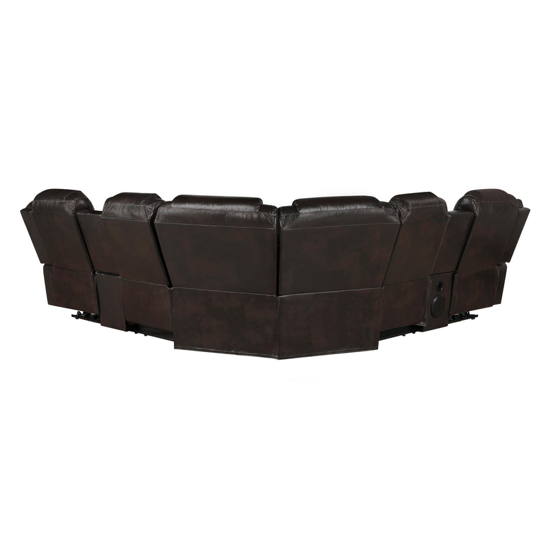 Homelegance Ramone 9508DB*SCPW 3 pc Power Reclining Sectional with Speakers, Subwoofer and LED Lighting IMAGE 7
