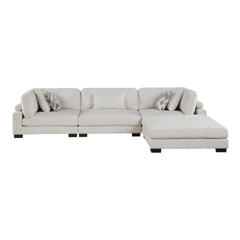 Homelegance Tinley 9555BEG*42CRACOT 4 pc Modular Sectional with Ottoman IMAGE 3