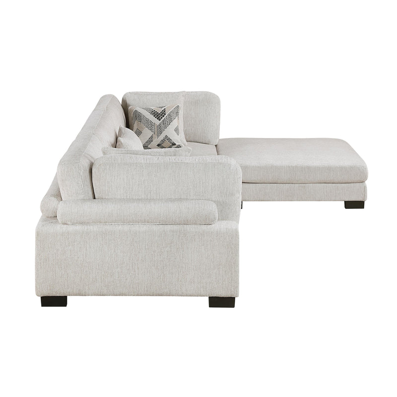 Homelegance Tinley 9555BEG*42CRACOT 4 pc Modular Sectional with Ottoman IMAGE 5