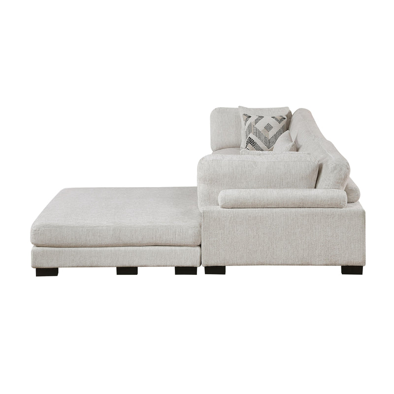 Homelegance Tinley 9555BEG*42CRACOT 4 pc Modular Sectional with Ottoman IMAGE 6