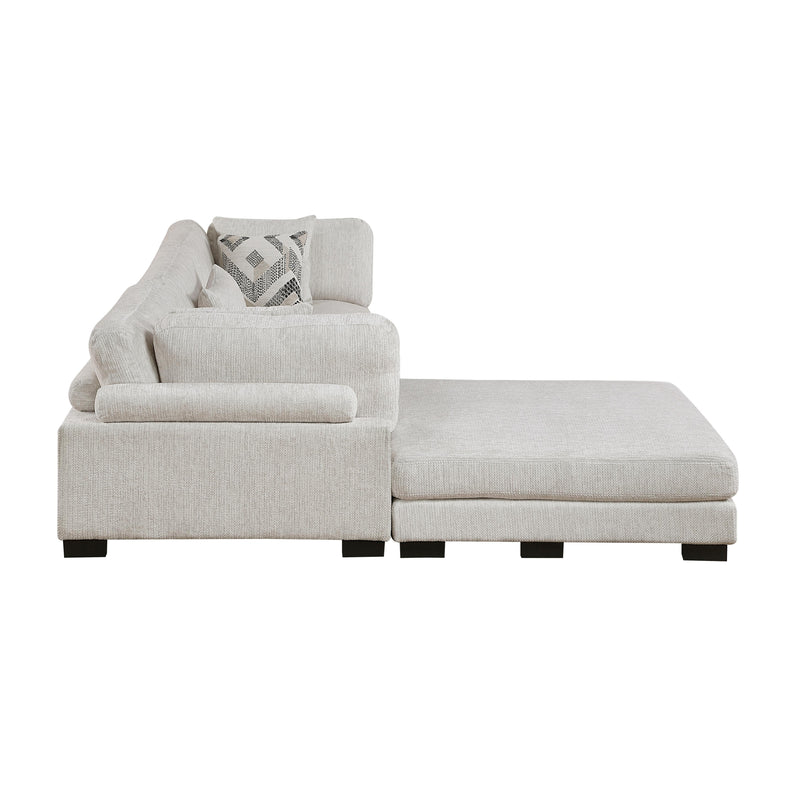 Homelegance Tinley 9555BEG*42CRACOT 4 pc Modular Sectional with Ottoman IMAGE 7