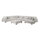 Homelegance Tinley 9555BEG*72CR3ACVCOT 7 pc Modular Sectional with Ottoman IMAGE 1