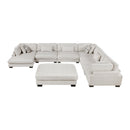 Homelegance Tinley 9555BEG*72CR3ACVCOT 7 pc Modular Sectional with Ottoman IMAGE 4