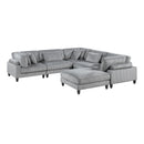 Homelegance 9688GY*63CR2ACOT 6 pc Modular Sectional IMAGE 1