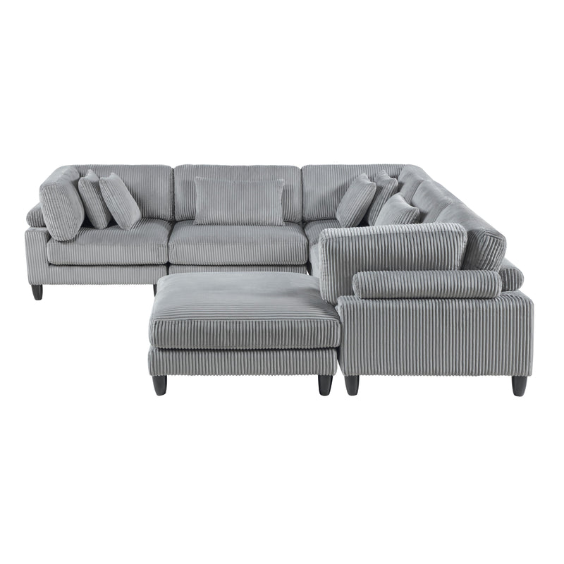 Homelegance 9688GY*63CR2ACOT 6 pc Modular Sectional IMAGE 2