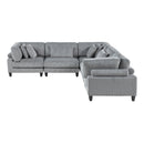 Homelegance 9688GY*53CR2AC 5 pc Modular Sectional IMAGE 2