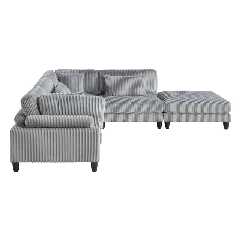 Homelegance 9688GY*52CR2ACOT 5 pc Modular Sectional IMAGE 3