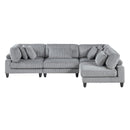 Homelegance 9688GY*42CR2AC 4 pc Modular Sectional IMAGE 2