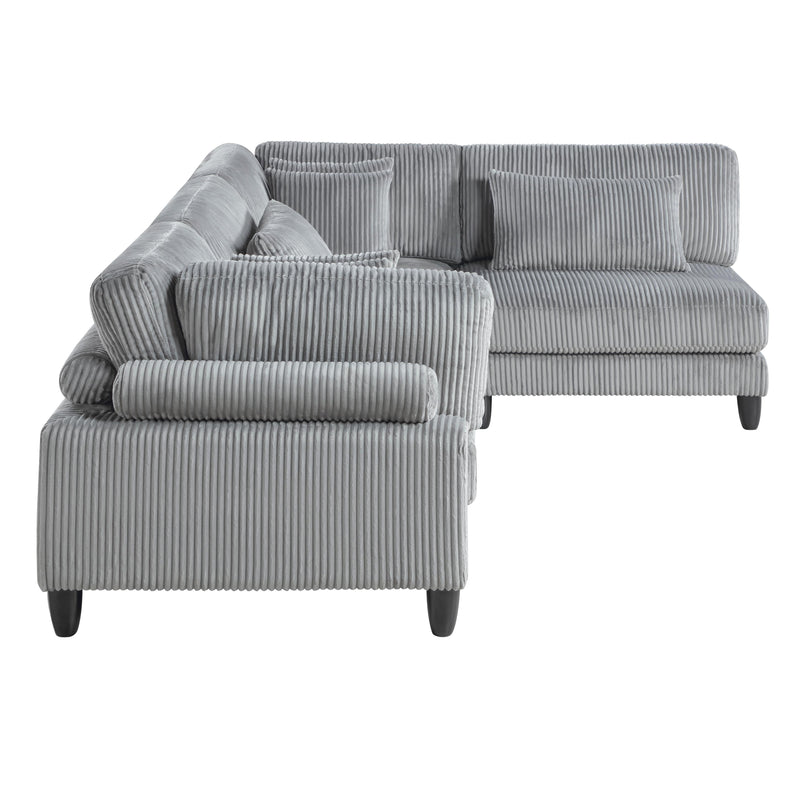 Homelegance 9688GY*42CR2AC 4 pc Modular Sectional IMAGE 3